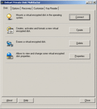 Dekart Private Disk Multifactor screenshot